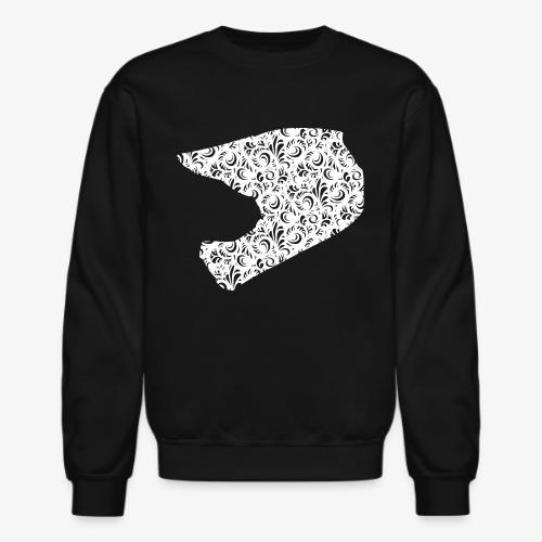 Floral Helmet - Unisex Crewneck Sweatshirt