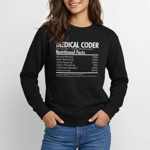 Medical Coder Nutritional Facts - Unisex Crewneck Sweatshirt