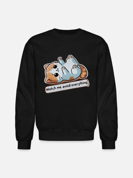 Procrastination Mode: On - Unisex Crewneck Sweatshirt - black