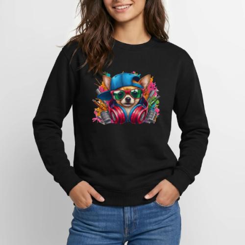 CHIHUAHUA WEARING SUNGLASSES - Unisex Crewneck Sweatshirt