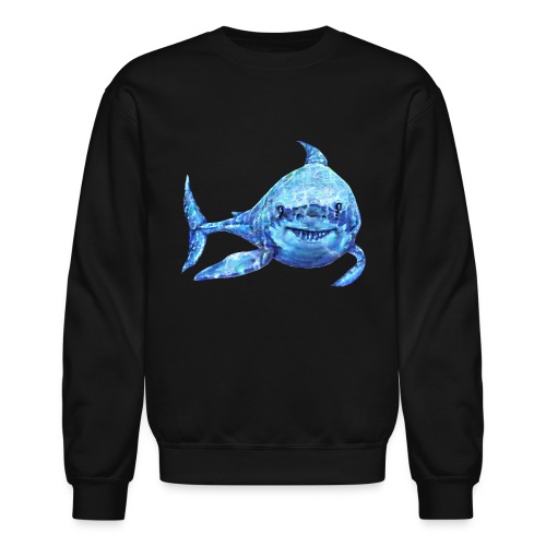 sharp shark - Unisex Crewneck Sweatshirt