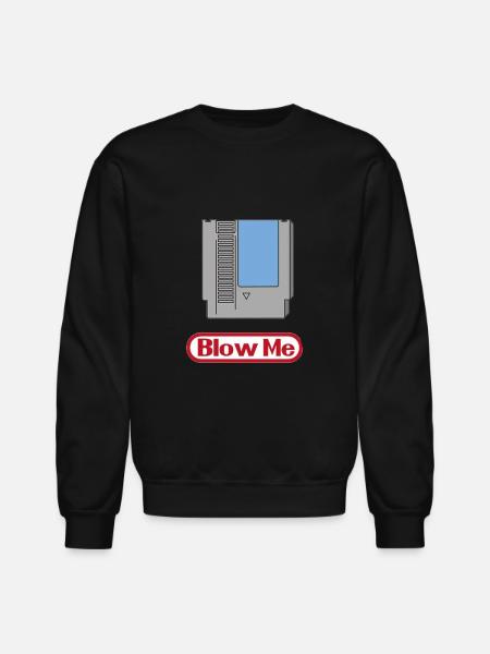 Blow me - Unisex Crewneck Sweatshirt - black