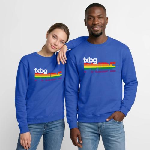 FXBG PRIDE Logo - WHITE - Unisex Crewneck Sweatshirt
