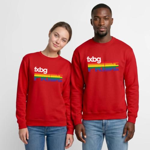 FXBG PRIDE Logo - WHITE - Unisex Crewneck Sweatshirt