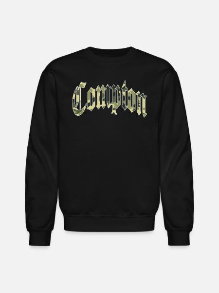 Compton (Camo) - Unisex Crewneck Sweatshirt - black