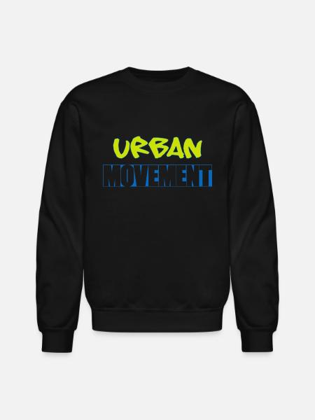 Urban Movement Neon Splash - Unisex Crewneck Sweatshirt - black