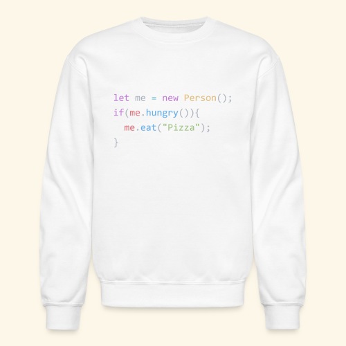 Pizza Code - Colored Version - Unisex Crewneck Sweatshirt