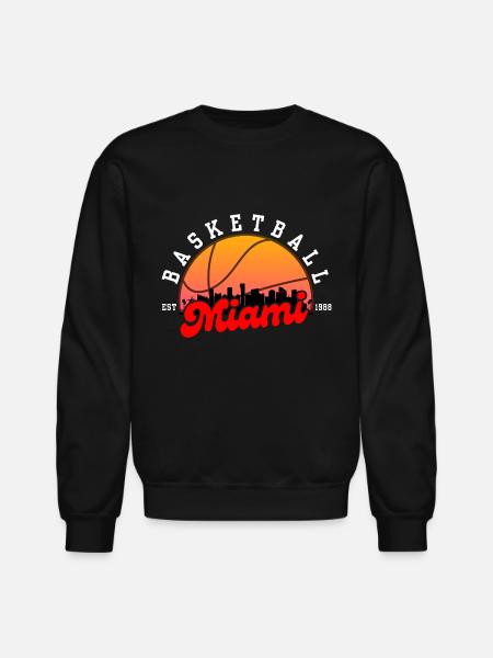 Miami Basketball - Unisex Crewneck Sweatshirt - black