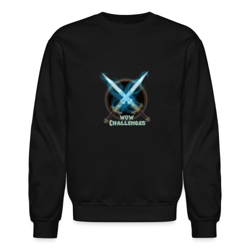 WoW Challenges Blue Fire Swords Logo - Unisex Crewneck Sweatshirt