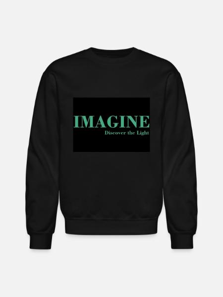 IMAGINE - Unisex Crewneck Sweatshirt - black