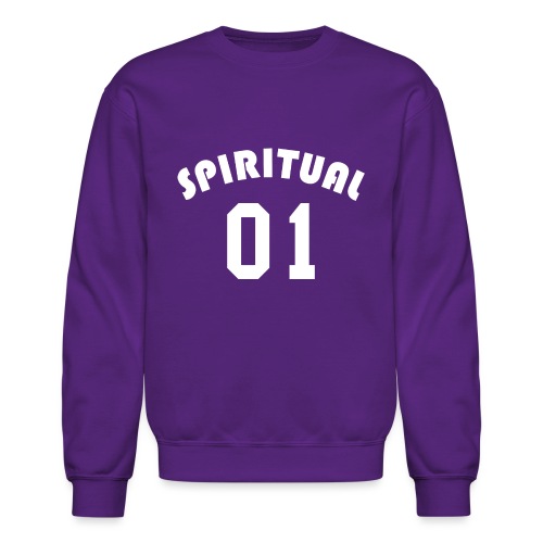 Spiritual 01 - Team Design (White Letters) - Unisex Crewneck Sweatshirt