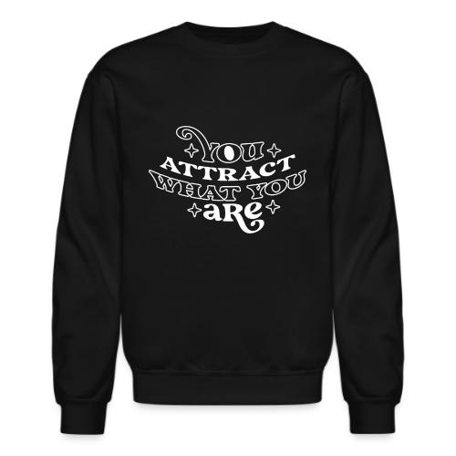 Law of Attraction Typography Manifest Quote - Unisex Crewneck Sweatshirt