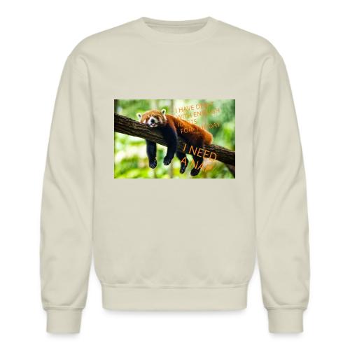 Fox napping meme - Unisex Crewneck Sweatshirt