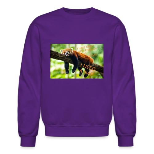 Fox napping meme - Unisex Crewneck Sweatshirt
