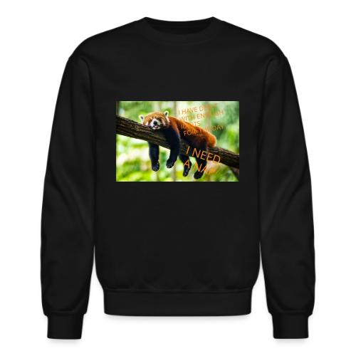 Fox napping meme - Unisex Crewneck Sweatshirt