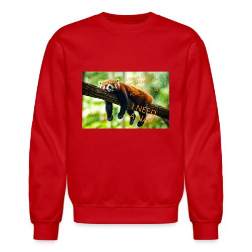 Fox napping meme - Unisex Crewneck Sweatshirt