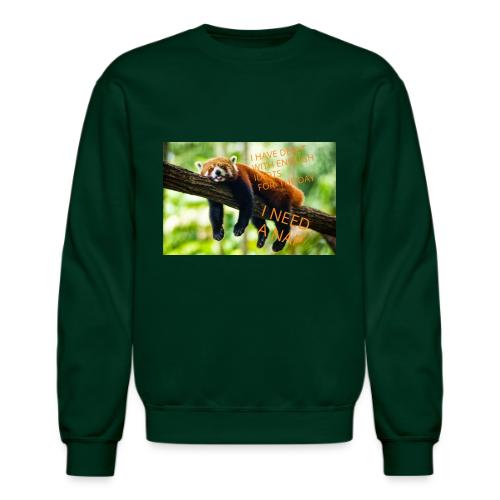 Fox napping meme - Unisex Crewneck Sweatshirt