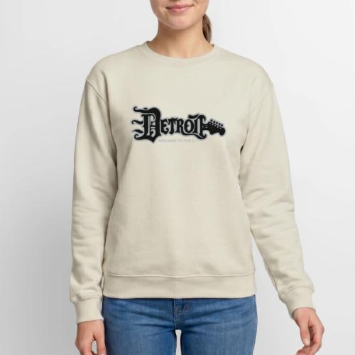 DETROIT GUITAR WTTD BLK SLR REG FONT - Unisex Crewneck Sweatshirt