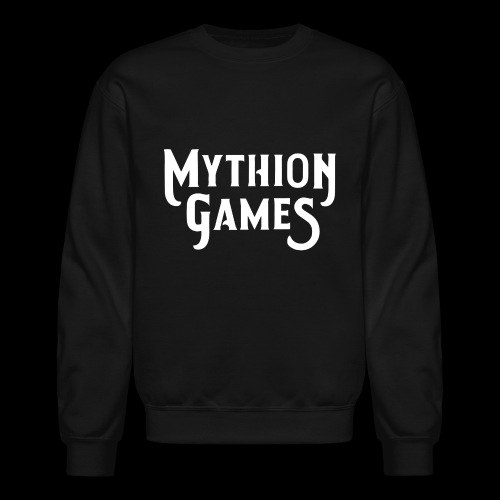Mythion Logo White - Unisex Crewneck Sweatshirt