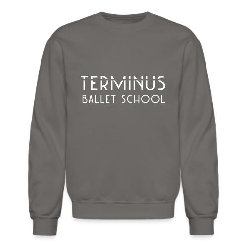 School Logo (white text) - Unisex Crewneck Sweatshirt