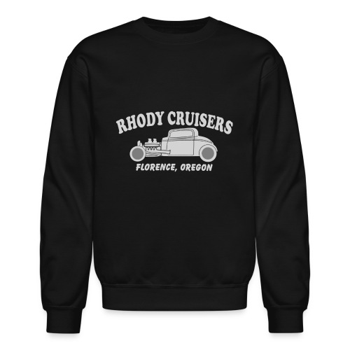 Rhody Cruisers Silver on Black - Unisex Crewneck Sweatshirt