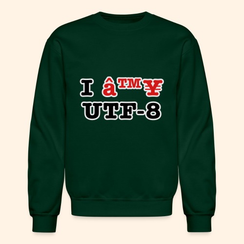 I â™¥ UTF-8 - Unisex Crewneck Sweatshirt