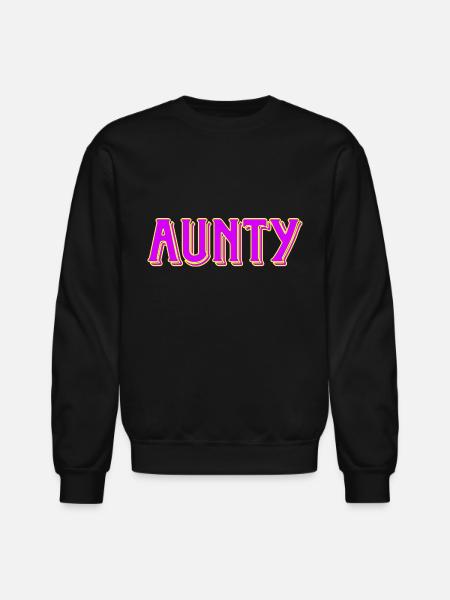 Aunty - Unisex Crewneck Sweatshirt - black