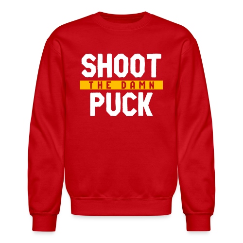 Shoot the Damn Puck - Unisex Crewneck Sweatshirt