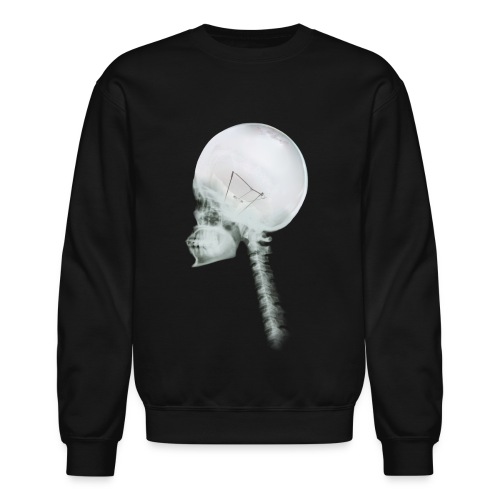 Light Bulb Skull - Unisex Crewneck Sweatshirt
