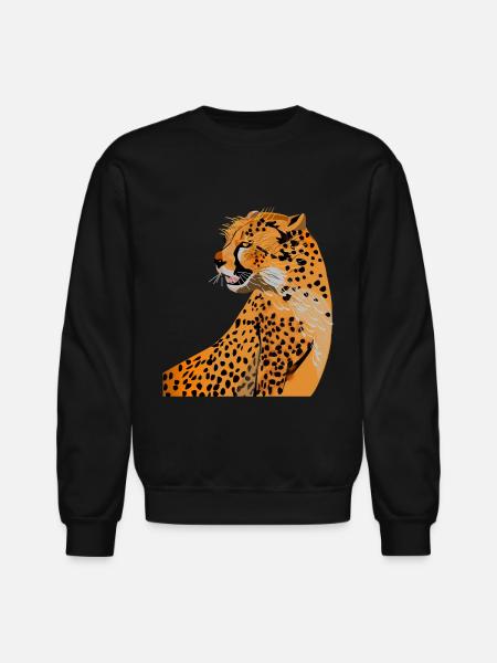 Cheetah - Unisex Crewneck Sweatshirt - black