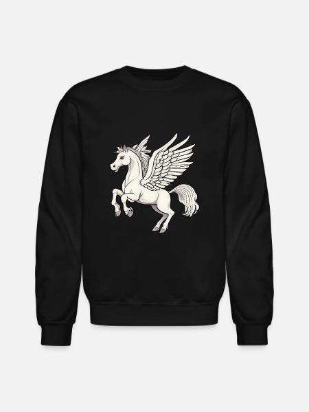 Pegasus - Unisex Crewneck Sweatshirt - black