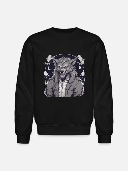 Halloween Werewolf - Unisex Crewneck Sweatshirt - black