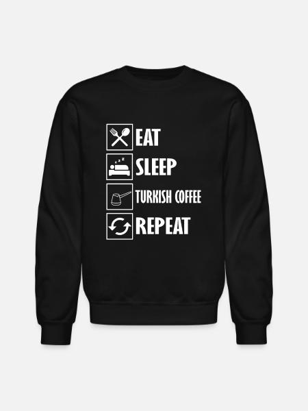 Turkish Coffee - Unisex Crewneck Sweatshirt - black