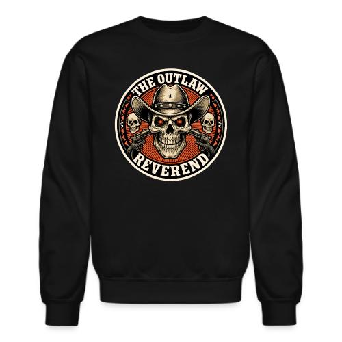 The Outlaw Reverend Skull Face Cowboy - Unisex Crewneck Sweatshirt