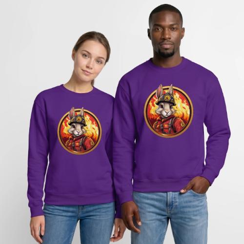 Rabbit Firefighter - Unisex Crewneck Sweatshirt