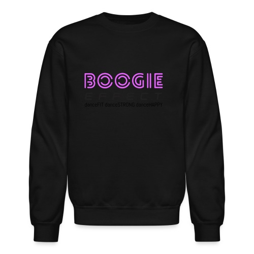 boogie effect fit strong happy logo black - Unisex Crewneck Sweatshirt