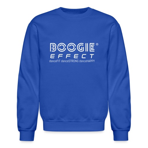 boogie effect fit strong happy logo white - Unisex Crewneck Sweatshirt