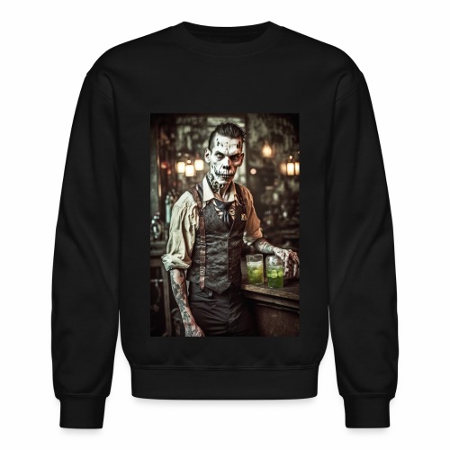 Zombie Bartender 03: Zombies In Everyday Life - Unisex Crewneck Sweatshirt