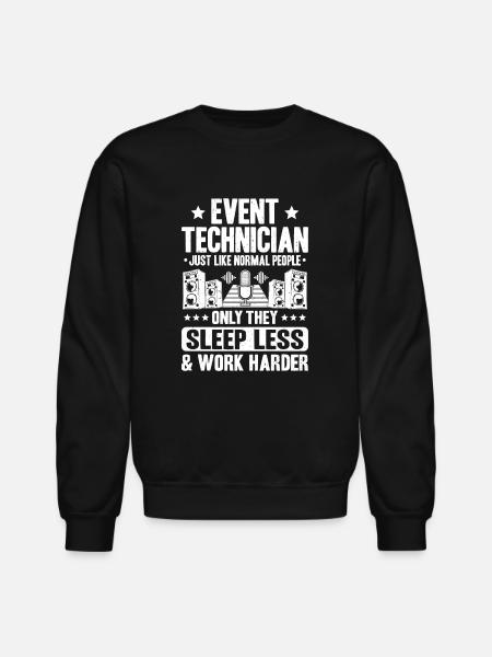Event Technician Event Technology - Unisex Crewneck Sweatshirt - black