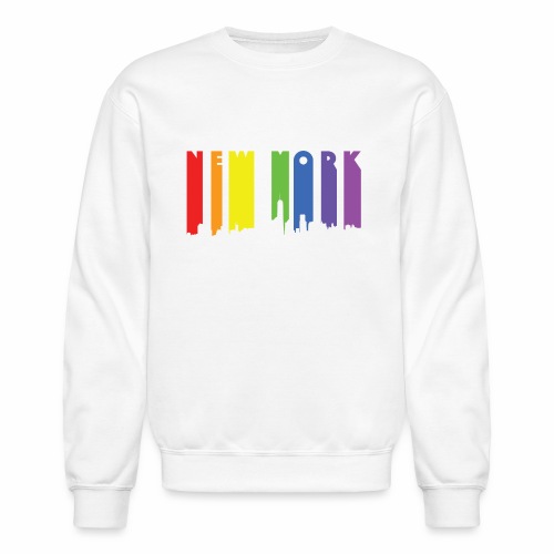 New York design Rainbow - Unisex Crewneck Sweatshirt