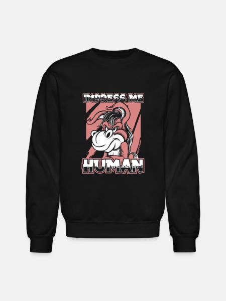 Donkey Mule - Unisex Crewneck Sweatshirt - black