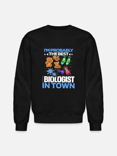 Biology Biologist Cells - Unisex Crewneck Sweatshirt - black