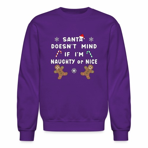 Santa Naughty or Nice Funny Kids Christmas Xmas. - Unisex Crewneck Sweatshirt