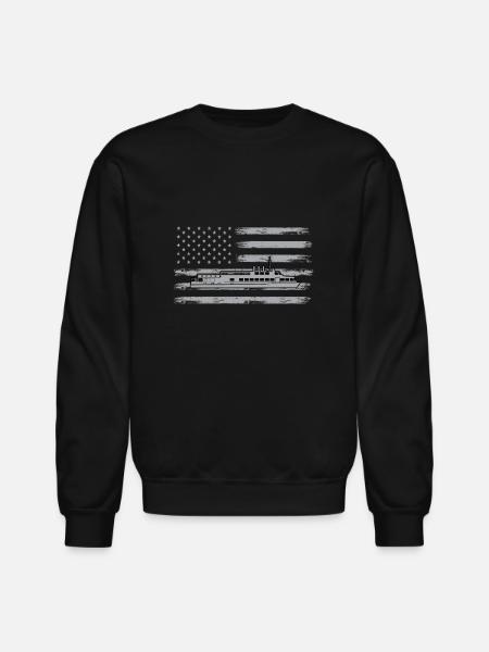 USA Ferry - Unisex Crewneck Sweatshirt - black