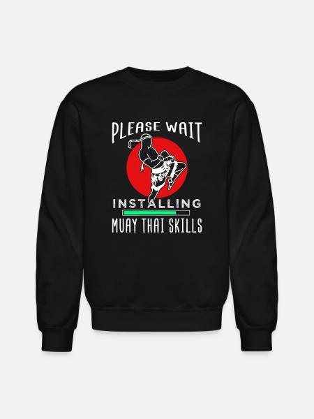 Muay Thai - Unisex Crewneck Sweatshirt - black