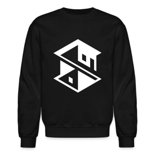 Unreal Estate Records Logo White - Unisex Crewneck Sweatshirt