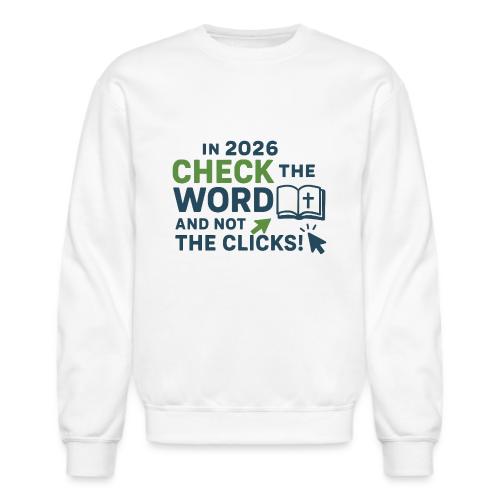 Color Word Clicks 2026 Background - Unisex Crewneck Sweatshirt