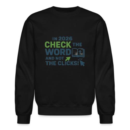 Color Word Clicks 2026 Background - Unisex Crewneck Sweatshirt