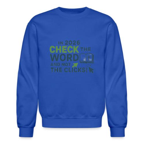 Color Word Clicks 2026 Background - Unisex Crewneck Sweatshirt