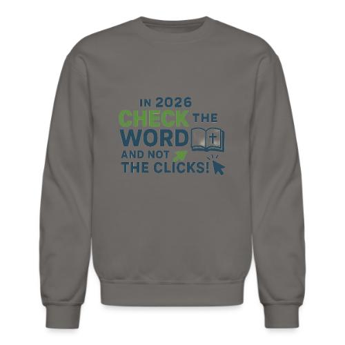 Color Word Clicks 2026 Background - Unisex Crewneck Sweatshirt